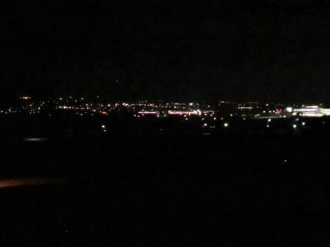 函館本線仁山付近沿線夜景