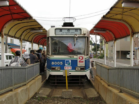 函館市電8005号車＠谷地頭電停
