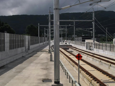 新函館北斗駅札幌方を望む