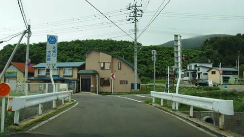 道道740号北檜山大成線＠せたな町上浦