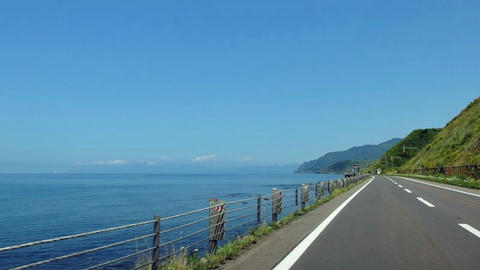 国道229号＠寿都町