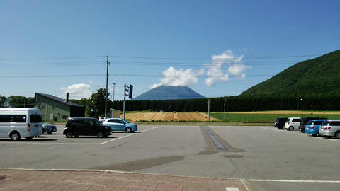 道の駅230ルスツから見た羊蹄山