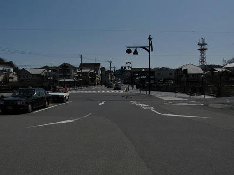 豊後竹田駅前風景