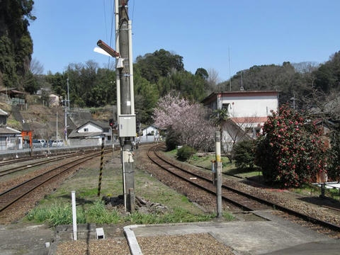 豊後竹田駅から大分方面を望む