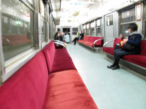 熊本電鉄5102A車内