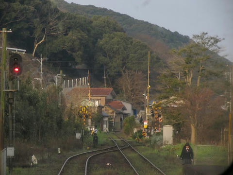 三角線前面風景＠網田駅