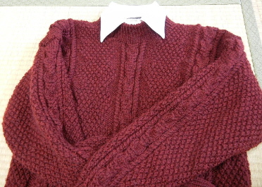 手編みのセーター