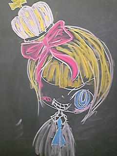 黒板手書き