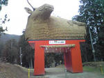 賀茂神社の牛の像