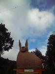 安志加茂神社のウサギ像１