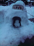 湯村温泉の雪の作品１