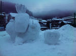 湯村温泉の雪の作品２