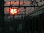 赤い夕日・・