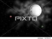 宇宙のイラスト - 白色矮星・天体・星・宇宙空間