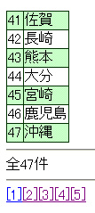 ページ切替ナビ付テーブル5