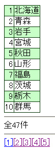 ページ切替ナビ付テーブル1