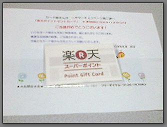 ポイントギフトカード(500ポイント)