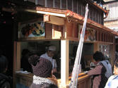牛串の屋台