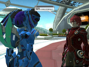 PSO2 Cβテストより。(C)SEGA ※描画設定1です