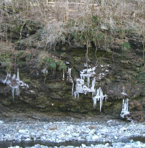 画像：三十槌の氷柱