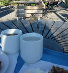 スズメが狙ってます