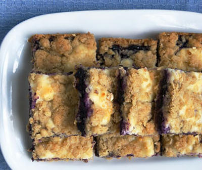 Blueberry Jam-Cream Cheese Bars