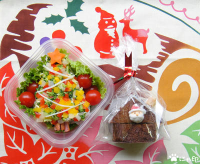 クリスマスツリーのサラダ寿司