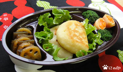 今日のMy弁当「大根おろしのインド風パンケーキ」