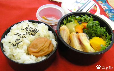 今日のMy弁当「ミルフィーユハムカツ」