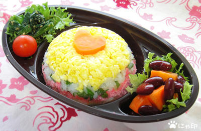 今日のMy弁当「ひな祭りのお寿司」