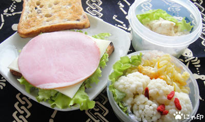 今日のMy弁当「miniブレッドのトーストサンド」