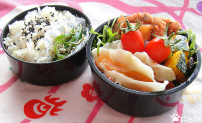 今日のMy弁当「エスニック水餃子弁当」