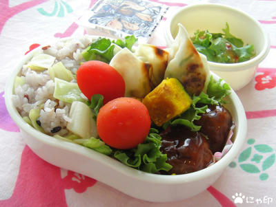 今日のMy弁当「キャベツのまぜごはん」