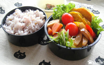今日のMy弁当「エリンギとパプリカのピリ辛炒め」
