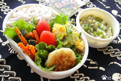 今日のMy弁当「山形のだしでぶっかけごはん＆冷やっこ」