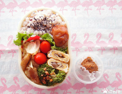 今日のMy弁当「海老とキャベツのピリ辛マヨネーズ和え」