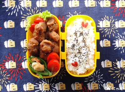 今日のMy弁当「から揚げ南蛮、タルタルたっぷりで！」