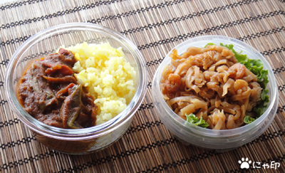 今日のMy弁当「簡単なのに本格的なカレー＆パッタイ 」