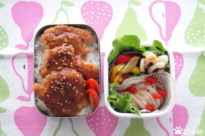 今日のMy弁当「みそカツ丼」