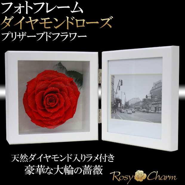 ダイヤモンドローズ フォトフレーム