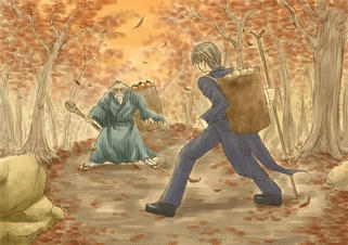 Autumn of harvest season and sports