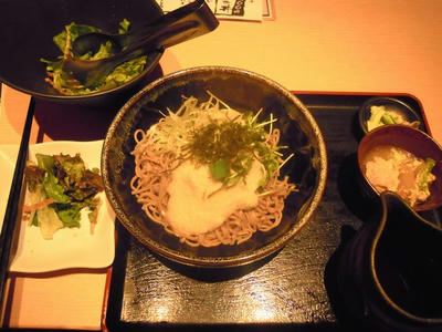 しずくのオクラととろろのぶっかけそば