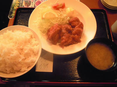 旬あっぱれの鶏唐揚げ定食