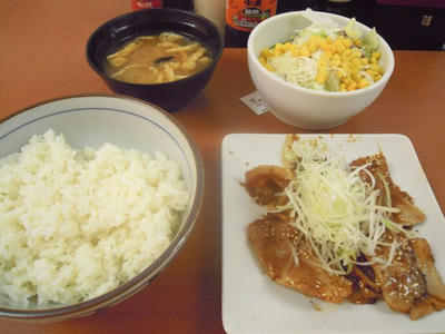 東京チカラめしの旨みそ焼き豚定食