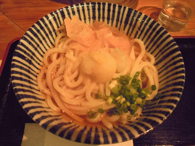 昆ぶ家の冷ぶっかけうどん