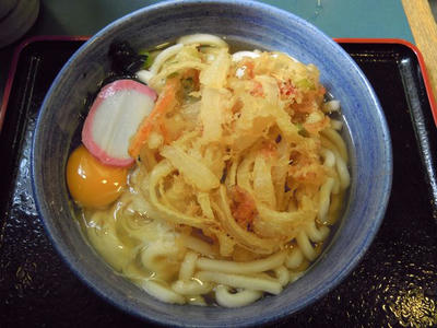 小諸そばのかき揚げ玉子うどん