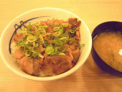松屋　厚切り焼き牛めし