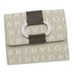 ブルガリ 25024 lettere oval BE Wホック財布・ベージュ