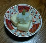 塩豆腐の揚げ出し豆腐です
