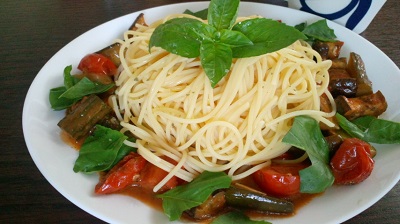 夏野菜パスタ